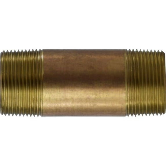 Midland Industries 40131 1.25 x 8 in. Red Brass Nipple