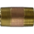 thumbnail image 1 of Midland Industries 40145 1.5 x 4 in.  Red Brass Nipple, 1 of 1