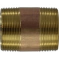 thumbnail image 1 of Midland Industries 40164 2 x 4 in.  Red Brass Nipple, 1 of 1