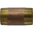 thumbnail image 1 of Midland Industries 40184 2.5 x 4.5 in.  Red Brass Nipple, 1 of 1