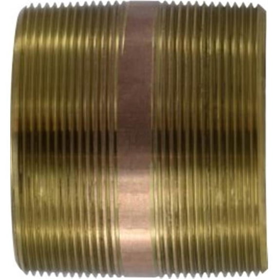 Midland Industries 40223 4 x 4 in. Red Brass Nipple