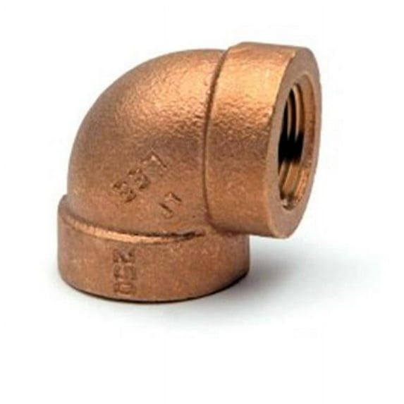 Midland Industries 43101 0.25 in. Extra Heavy Elbow, Bronze