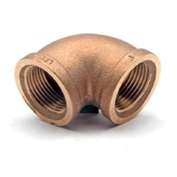 Midland Industries 44124DLF 0.5 x 0.37 in. Lead Free Brass 90 deg Elbow
