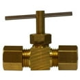 thumbnail image 1 of Midland Industries 46021 0.25 Compression x Compression Needle Valve, 1 of 1