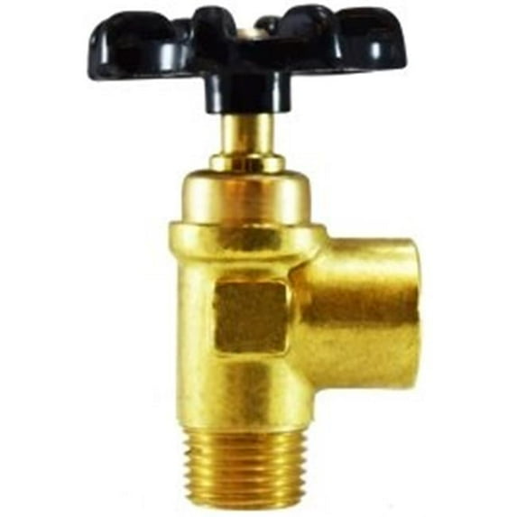 Midland Industries 46465 0.37 x 0.37 FIP x MIP Brass Truck Valve