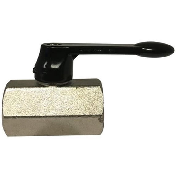 Midland Industries 46936L 0.37 FXF Female x Female Mini Ball Valve with Lever Handle & Viton Seals