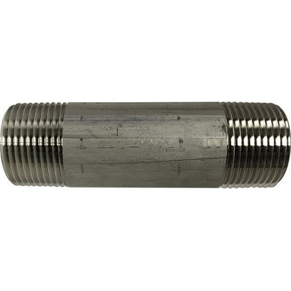 Midland Industries 48115 1 in. dia. x 12 in. 304 Stainless Steel Nipple
