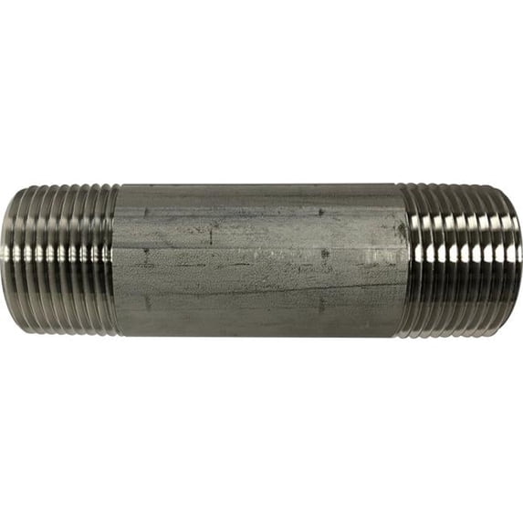 Midland Industries 49111 1 x 8 in. Welded 316 Stainless Steel Nipple