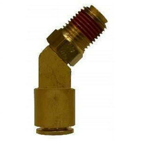 Midland Industries 540806S 0.5 x 0.37 in. Push-in x MIP 45 deg Swivel DOT Elbow