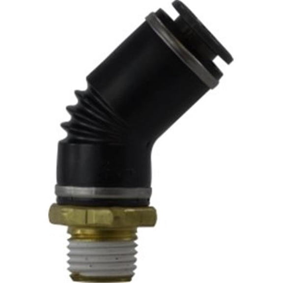 Midland Industries 545302C 0.12 x 0.15 in. MPT x Tube DOT Composite 45 deg Elbow