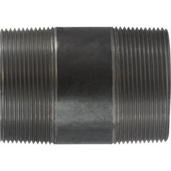 Midland Industries 57204 3 in. dia. x 4.5 in. Black Steel Nipple