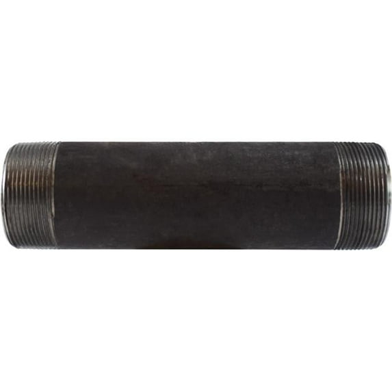 Midland Industries 59174SMLS 2 in. Dia. x 12 in. Schedule 80 Seamless Black Nipple