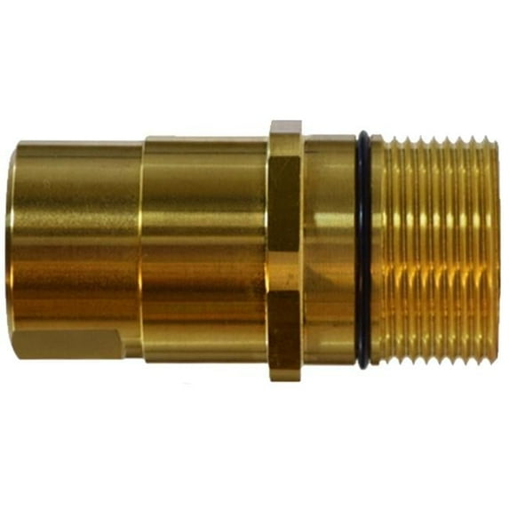 Midland Industries 61053 1 FNPT Wing Nut Thread Connector Nipple, 1 Body