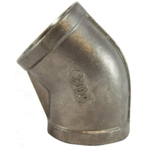 Midland Industries 62190 3 in. 150 304 Stainless Steel 45 deg Elbow