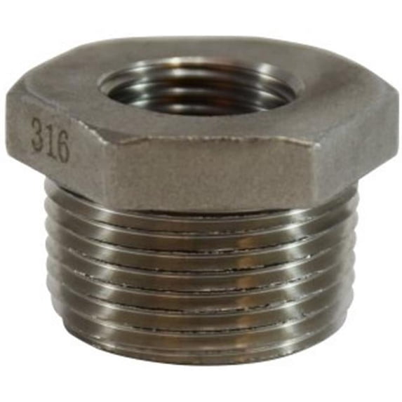 Midland Industries 63557 1 x 0.12 150 316 Stainless Steel Hex Bushing