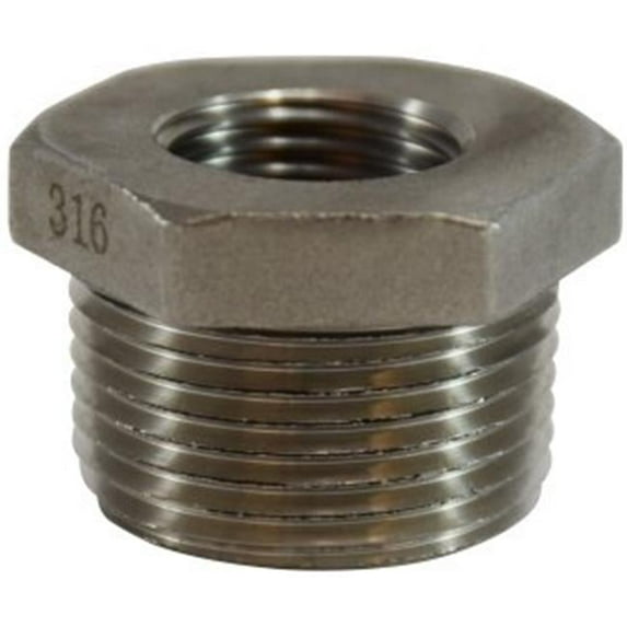 Midland Industries 63559 2 x 0.37 150 316 Stainless Steel Hex Bushing
