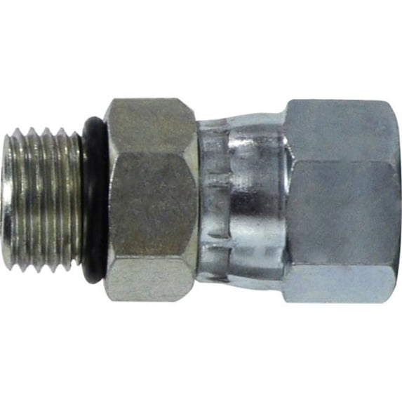 Midland Industries 6402O66 0.56-18 x 0.56-18 Male O-Ring x FJIC Straight Swivel Adapter
