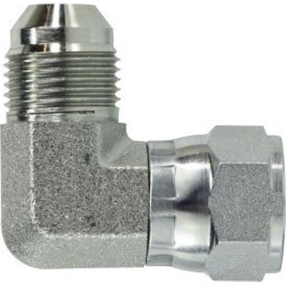 Midland Industries 65004 0.43-20 x 0.43-20 Thread 1 & 2 Swivel Nut Elbow
