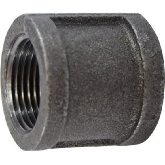 Midland Industries 65412 0.37 in. 150 Malleable Coupling, Black