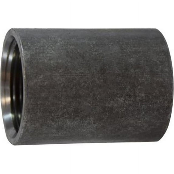Midland Industries 65772 0.37 in. Steel Merchant Coupling, Black