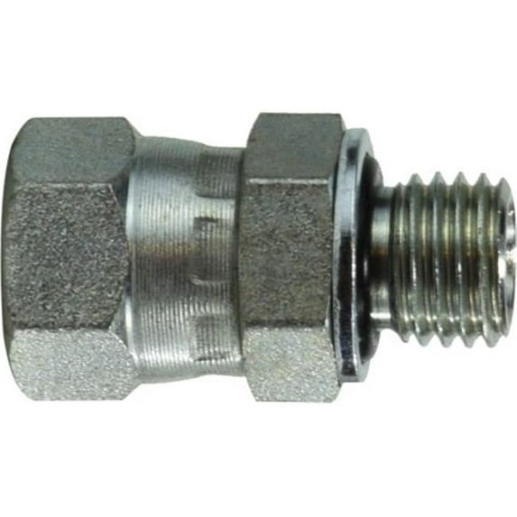 Midland Industries 7025410 0.43-20 x 10 x 1 JIC SWV x MET Straight Thread Swivel