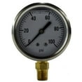 thumbnail image 1 of Midland Industries 80062 2.5 in. 0-30 psi 0.25 in. Low Mount Liquid Filled Gauge, 1 of 1