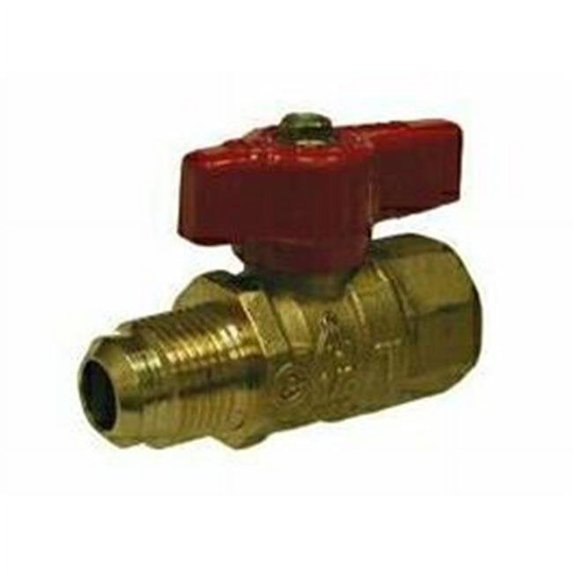 Midland Industries 943350 0.75 Female x 0.93 Flare Appliance Connector Gas Ball Valve