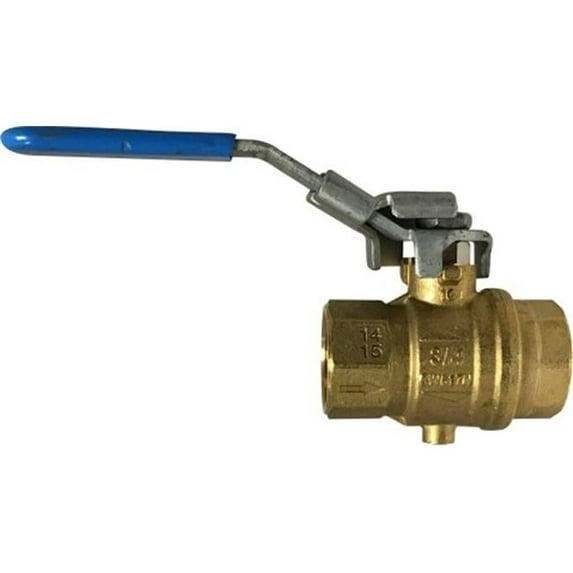 Midland Industries 948132 0.37 in. Vented Full Port Locking Ball Valve