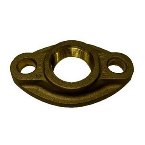 Midland Industries 970208 2 in. Brass Oval Lead Free Water Meter Flange