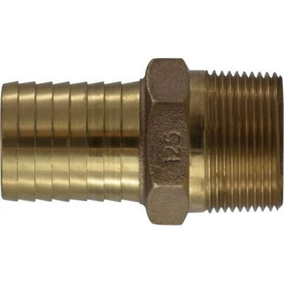 Midland Industries 973949 2 Insert x 2 MIP Bronze Barbed for Plastic Pipe Male Adapter