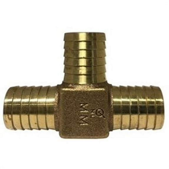 Midland Industries 973967LF 1.25 in. Lead Free Bronze Barb for PL Pipe Union Tee