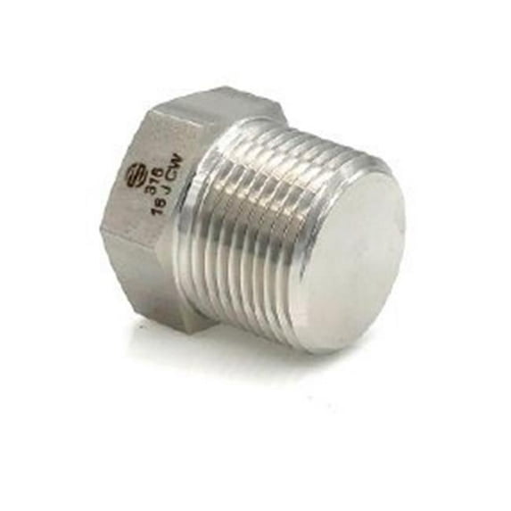 Midland Industries SS5406-P-08 0.5 NPT 316 Stainless Steel Hex Pipe Plug