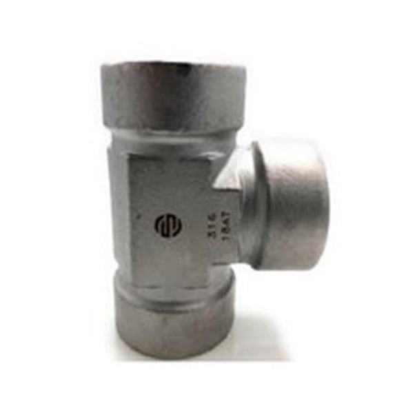 Midland Industries SS5605-08-08-08 0.5 Female NPT 316 Stainless Steel NPT Tee