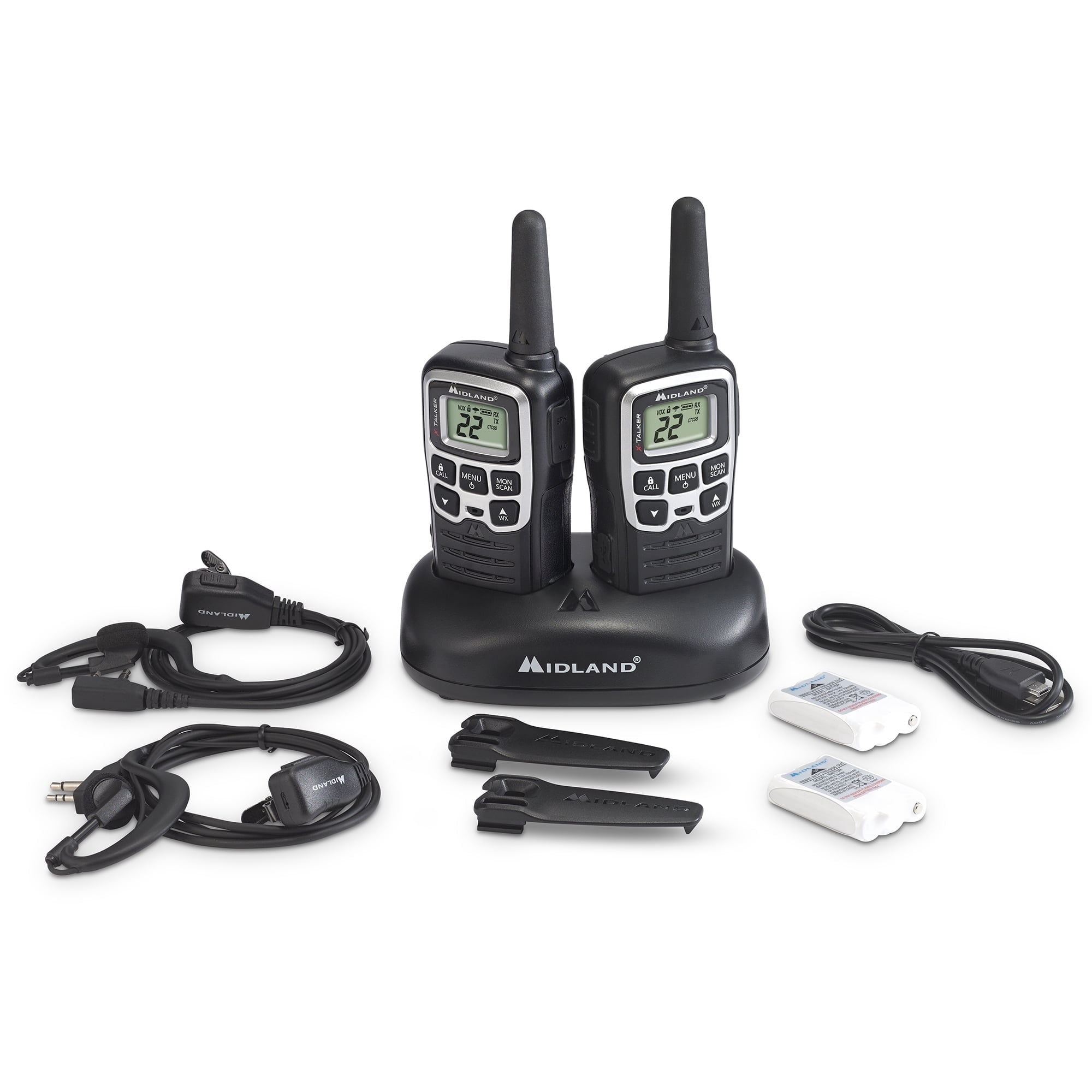 Midland T51VP4 2-Pk 28 Mile Walkie Talkie