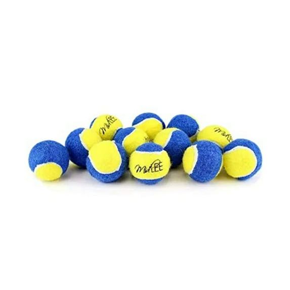 Midlee 12-Piece Mini Tennis Balls for Small Dogs, Multicolor