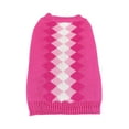 thumbnail image 1 of Midlee Argyle Dog Sweater (Large, Pink), 1 of 2