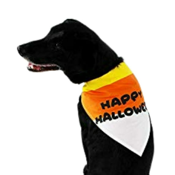 Midlee Candy Corn Halloween Dog Bandana (Large)