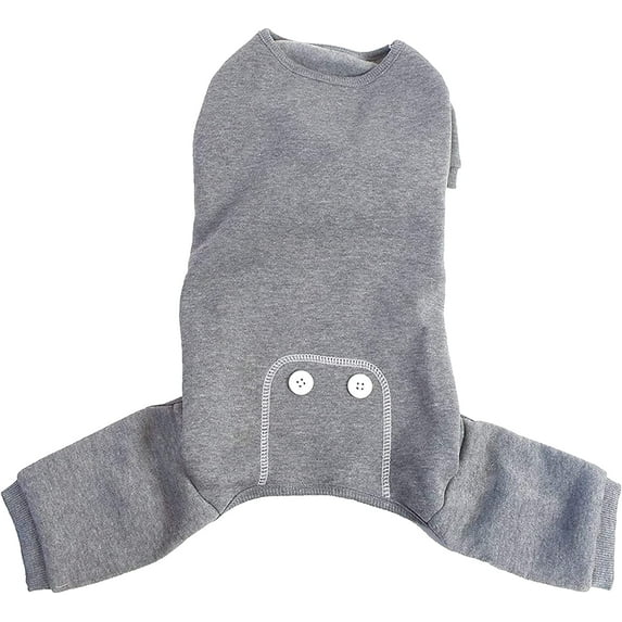 Midlee Grey Dog Pajamas (X-Large)