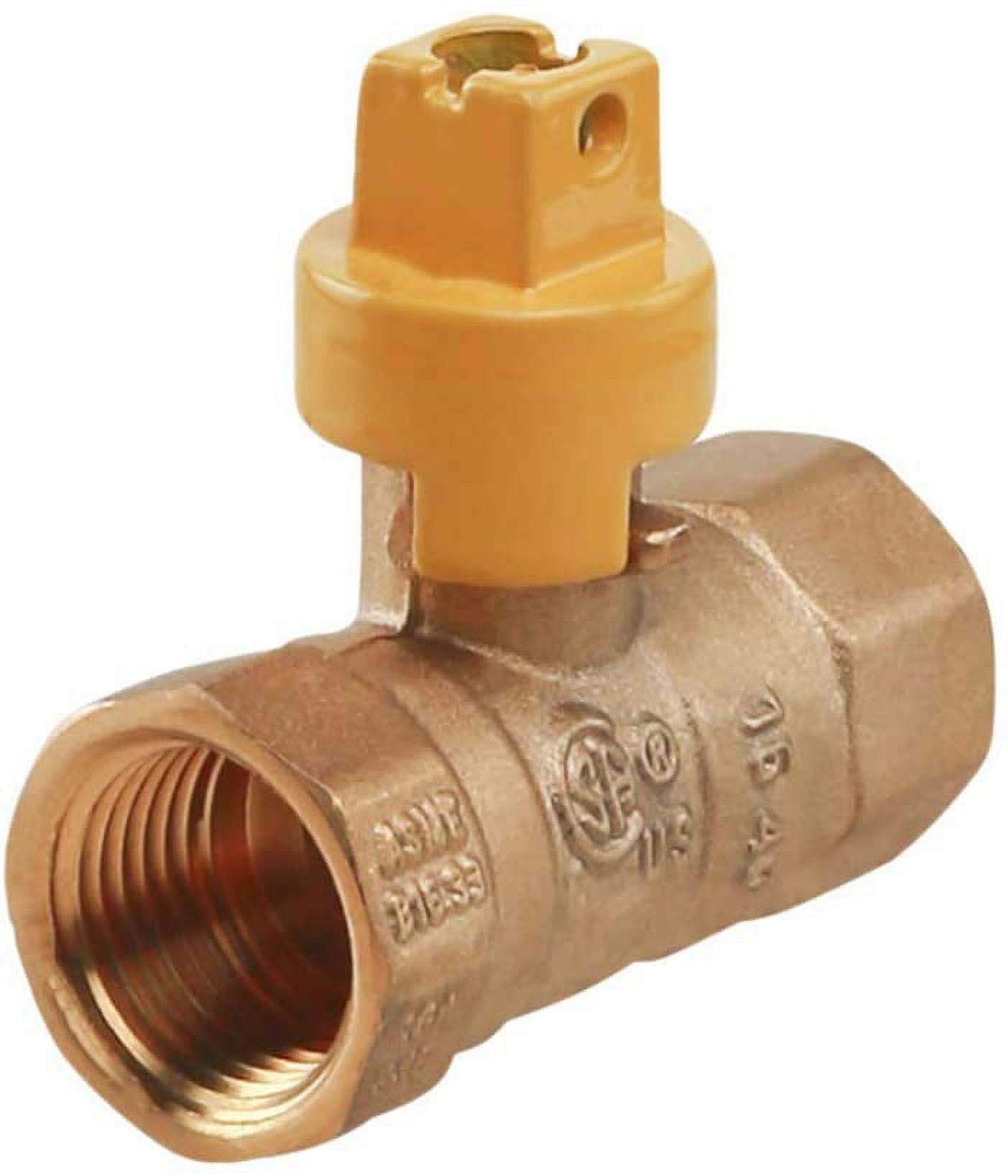 Midline Valve 1scrwgas Premium Brass Gas Ball Valve With Screwdriver