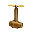 thumbnail image 1 of Midline Valve 47534-10 Premium Brass Ball Valve, Long Bonnet with T-Handle, with 1/2 in. FIP Connections (10 Pack), 1 of 2