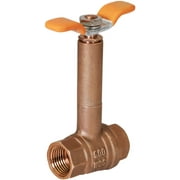 Midline Valve 47556 Premium Brass Ball Valve, Long Bonnet with T-Handle, with 3/4 in. FIP Connections