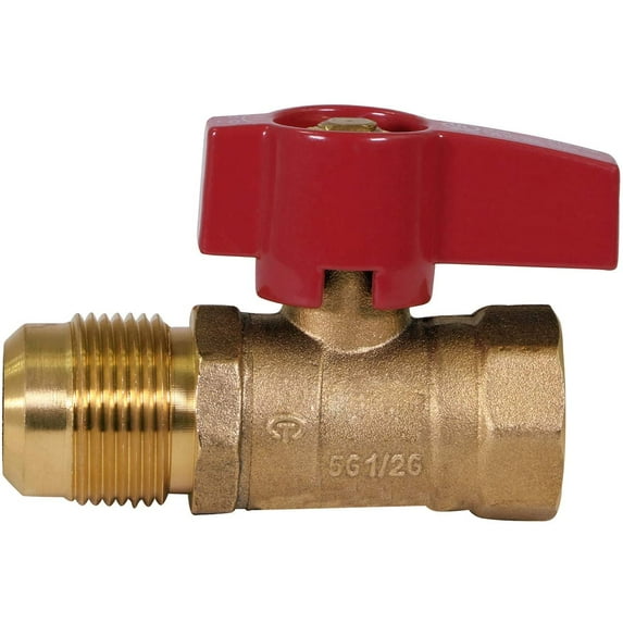 Midline Valve Boiler Drain Valve, with 1/4 Turn Butterfly T-Handle, 1/2 in. MIP Inlet x 3/4 in. MHT Outlet, Brass, Lead-Free