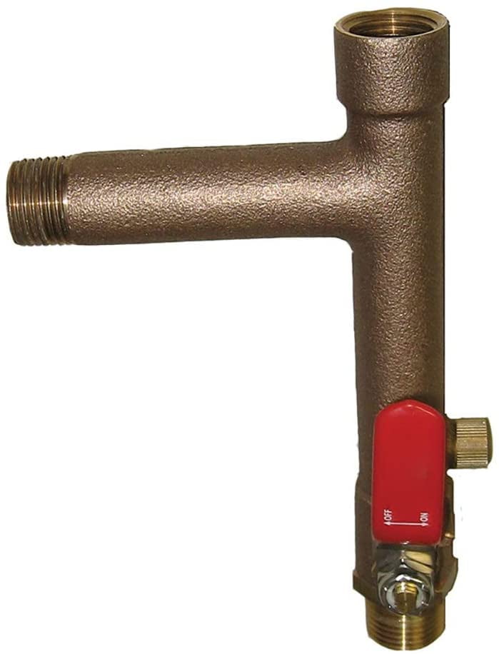 Midline Valve Expansion Tank Isolator Valve, with Drain, Heating System