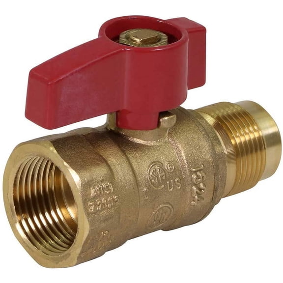 Midline Valve Gate Valve, Led-Free, 1/2 in. Sweat Connection, Cast Brass