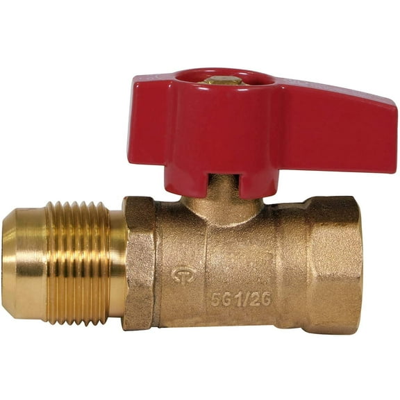 Midline Valve Globe Style Angle Stop Valve, Lead-Free, 1/2 in. Sweat Connections, Brass