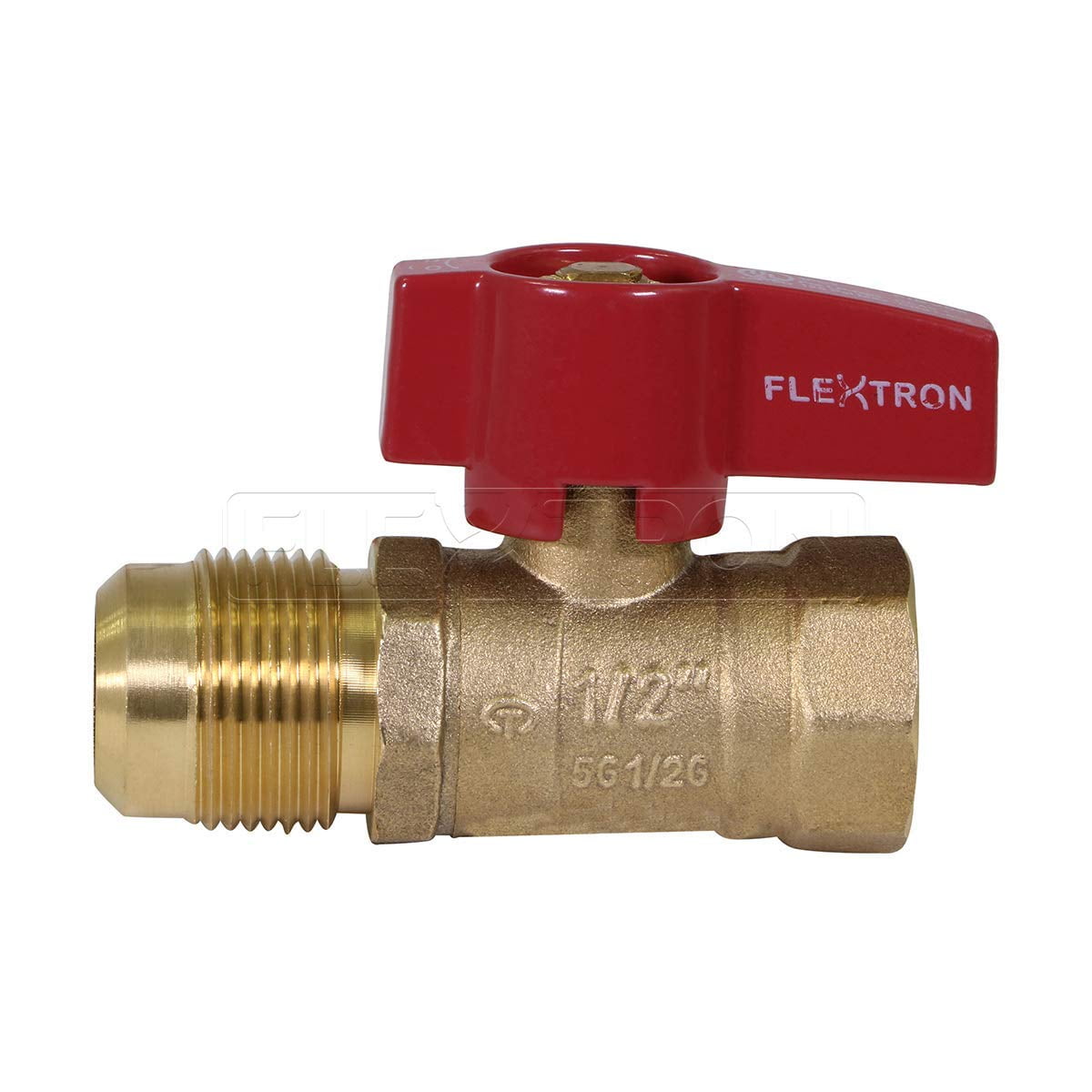 Midline Valve PP1A-5 Premium Ball Valve, with 1 in. Press x PEX A Connections, Brass (Pack of 5)