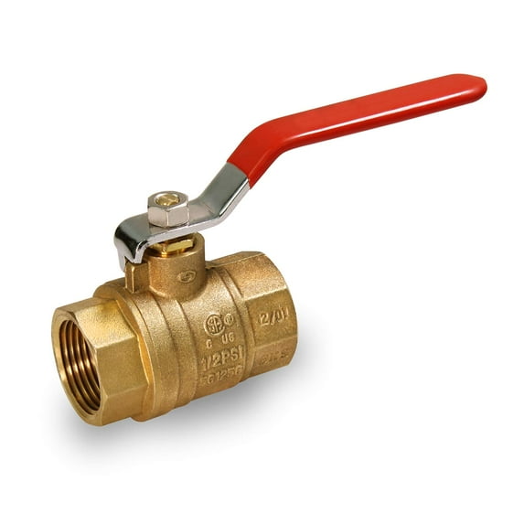 Midline Valve T522224 Premium Brass Gas Ball Valve, with 2 in. FIP Connections