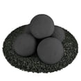 thumbnail image 1 of Midnight Black, Ceramic Fire Balls | 6" Set of 5, 1 of 7