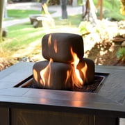 Midnight Black, Ceramic Fire Rectangles | 3" Set of 20
