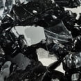 thumbnail image 1 of Midnight Black Fire Pit Glass | 1/2", Reflective, 10 lbs, 1 of 4